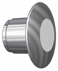 SIEMENS Mushroom Head: 30 mm Panel Size, Illuminated, Metallic, White (MPN 52RB3HB). Key specifications — Manufacturer Part Number: 52RB3HB; Compatible Operator Illumination: Illuminated; Compatible with Series: 52PM9; Head Attachment Type: Screw-On; Head Material: Metal; Brand: SIEMENS.