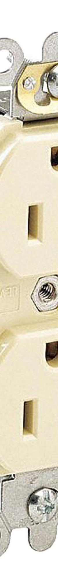LEVITON Receptacle: Duplex, 5-20, Light Almond, 125V AC, 20 A, 2 Pole / 3 Wire (MPN 5362-IGT)