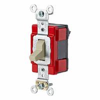 LEVITON Wall Switch: Toggle Switch, Single Pole, Maintained, Ivory, 120/277V AC, 20 A (MPN M1221-I). Key specifications — Illuminated: No; Voltage Rating: 120/277V AC.