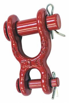 CROSBY Connecting Link: Double Clevis, Alloy Steel, 4 17/32 in Overall Lg, 2 3/4 in Overall Wd (MPN 1013085). Key specifications — Brand: CROSBY.
