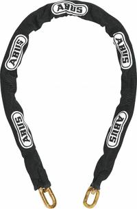 ABUS Maximum Security Chain: 6 ft Lg, 5/16 in Chain Dia, Zinc, Yellow (MPN 00713). Key specifications — Includes Chain Cover: Yes; Coating Material: Nylon; Environment: Indoor and Outdoor; Brand: ABUS.