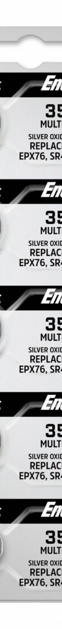 ENERGIZER Button Cell Battery: 303/357 Battery Size, Silver Oxide, 138 mAh Capacity, 1.5V DC (MPN 357-303TZ). Key specifications — Voltage - Batteries: 1.5V DC; Battery Chemistry: Silver Oxide; Product Type: Button Cell Battery; Battery Size: 303/357; Brand: ENERGIZER; Voltage - Subhead: 1.5V DC.