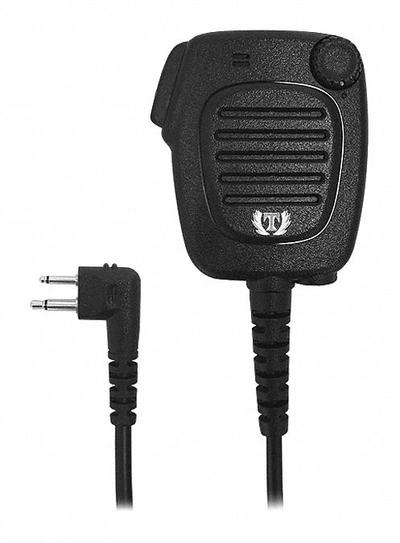 TITAN Speaker Microphone: Fits Motorola, 3.5 mm Jack, 24 in Cord, Push To Talk - Motorola-Compatible Microphones & Speakers