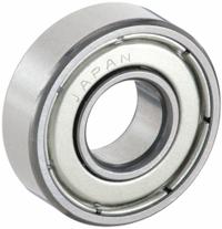 EZO Miniature Ball Bearing: R4, Dbl Shield, 1/4 in Bore, 5/8 in OD, 0.196 in Wd, Alloy Steel Ring (MPN R4ZZA3MC3SRL). Key specifications — System of Measurement: Inch; Bearing Industry Number: R4.