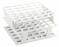 Tube Rack: 2 7/8 in Overall Wd, 5 in Overall Ht, 5 in Overall Lg, POM, White, (36) Wells, Benchtop (MPN HS27502A). Key specifications — Material: POM; Mounting Location: Benchtop; Color: White; Product Type: Test Tube Rack; Total Holding Capacity: (36) Wells; Brand: HEATHROW SCIENTIFIC.