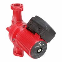 Circulating Pump: 7/8 hp HP, 460V AC, Cast Iron, 2, 53 ft Max. Head, 13 1/2 in Face to Face, Inline (MPN 96402737). Key specifications — Nameplate Voltage: 460V AC; Connection Type: Flange; Brand: GRUNDFOS; Number of Speeds: 2; Includes Volute: Volute Included; Efficiency: Standard Efficiency; System Type: Potable Water.