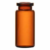 QORPAK Borosilicate Serum Vial: 10 mL, No Closure, 27.75 mm Body Dia, Square, Amber, Serum (MPN 235281). Key specifications — Body Color: Amber; Screw Closure Size: 20 mm; Brand: QORPAK; Bottom Shape: Square; Self-Standing: Self-Standing.