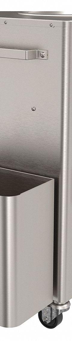 ACORN Trash Receptacle: Deluxe Wash-Ware Portable Hand Wash Sinks, Stainless Steel, Silver (MPN PS1000-TR). Key specifications — Compatible Series: Deluxe Wash-Ware Portable Hand Wash Sinks; Brand: ACORN; Includes: Single Receptacle; Material: Stainless Steel.