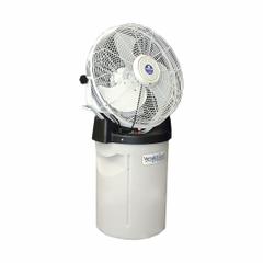 SCHAEFER Misting Fan: 18 in Blade Dia, 3 Speeds, 1/10 hp Motor HP, Non-Oscillating, 115V AC (MPN PVM18). Key specifications — Voltage: 115V AC; Product Type: Misting Fan; Brand: SCHAEFER; Number of Speeds: 3; Oscillation: Non-Oscillating; Phase: Single.