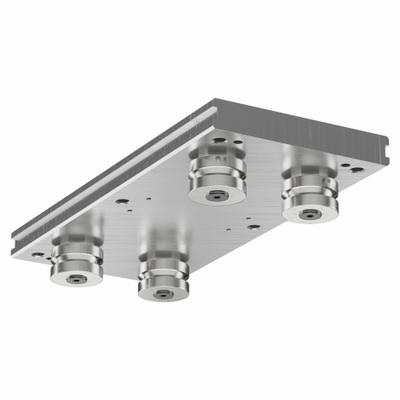 HEPCOMOTION Carriage: For 76 mm Rail Wd, Roller, GV3 Std Carriage, 54.7 mm Carriage Ht - HepcoMotion GV3 Roller Carriages