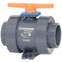 HAYWARD FLOW CONTROL Manual Two-Way Ball Valve: 3 in, CPVC, Straight, True-Union NPT, Three-Piece (MPN TBH2300A0TV0000). Key specifications — Brand: HAYWARD FLOW CONTROL; Handle: Locking Tee.
