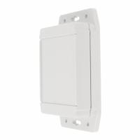 HAMMOND Enclosure: Polycarbonate, 4 in x 3 in x 1 in, NEMA 12/13/4/4X/6/6P, Screw On, Solid Cover (MPN 1555F2F17GY). Key specifications — Brand: HAMMOND; Closure Method: Screws; Knockouts: Not Included.
