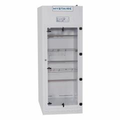 MYSTAIRE Fuming Chamber: 30 in Overall Wd, 27 in Overall Dp, 82 in Overall Ht, Polypropylene (MPN MY-CA30T). Key specifications — Base/Stand Included: Yes; Housing Finish: Powder Coated; Base/Stand Material: Polypropylene; Brand: MYSTAIRE; Housing Material: Polypropylene; Product Type: Bench-Top or Free-Standing Fingerprint Fuming; Work Surface Included: Yes.