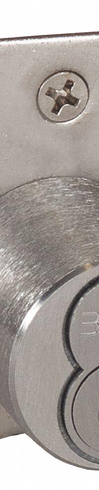 BEST Deadbolt Lock: Coreless, Inverted, Diamond, 2 1/8 in Body Ht, 1 7/8 in Body Wd, SFIC (MPN 5L7RL5626). Key specifications — attr1313962: Satin Chrome; attr1313948: Silver; attr1313954: BEST; attr1313966: Yes but not included; attr1313970: Yes; attr1313973: No.
