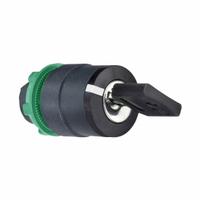 SCHNEIDER ELECTRIC Keyed Selector Switch: 3 Position, 22 mm Panel Mounting Size, Series XB5 (MPN ZB5AG8). Key specifications — Manufacturer Part Number: ZB5AG8; Brand: SCHNEIDER; Switch Action: Maintained/Maintained/Momentary; Key Removal Position: Center.