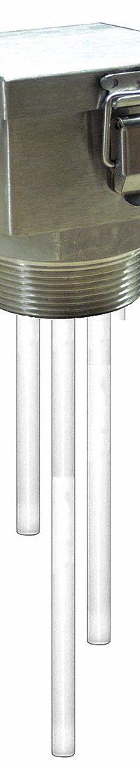 LUMENITE Liquid Level Probe: 3 Probes, NPT, 2 1/2 in Process Connection Size, Stainless Steel (MPN PHS43CST12",18",24"). Key specifications — attr1387774: LUMENITE; attr1389795: Stainless Steel.