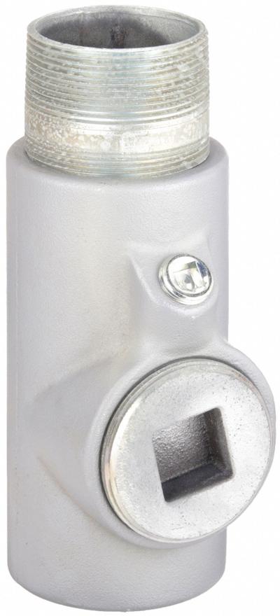 APPLETON ELECTRIC Sealing Fitting - Vertical and Horizontal: Iron, 4 in Trade Size, Male - Vertical and Horizontal Sealing Fitting - 25% Fill