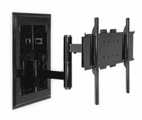 PEERLESS In-Wall TV Mount: Wall, For 46 in to 90 in Screens, Max. 200 lb, Tilting, 45° Down, Gloss (MPN IM760PU). Key specifications — Manufacturer Part Number: IM760PU; Finish: Gloss; Includes: Universal Screen Adapter; Material: Steel; Mounting Location: Wall; Brand: PEERLESS; Color: Black.