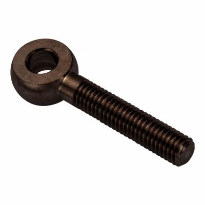 AMPG Fixed Rod End: Stainless Steel, Black Oxide, 1 1/2 in Hole Center-to-End Lg - Stainless Steel Male Threaded Fixed Rod Ends