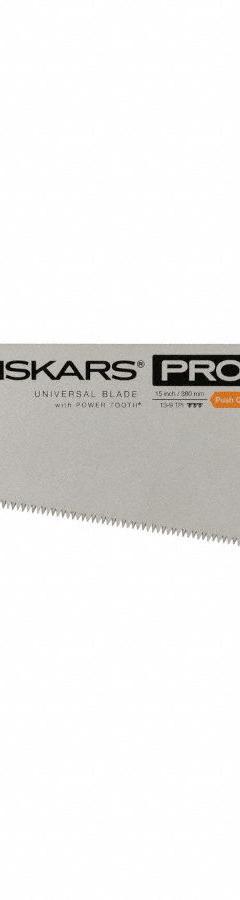 FISKARS Hand Saw: 15 in Blade Lg, Steel, 15 in Overall Lg, 9, Plastic (MPN 730700-1001). Key specifications — attr307094: Steel; attr307097: Plastic; attr307096: 9; attr324786: FISKARS.