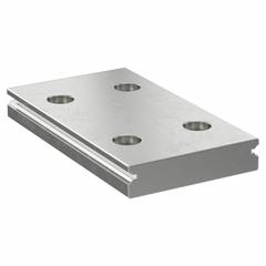 Guide Rail: 15WB, 70 mm Overall Lg, 42 mm Overall Wd, 9.5 mm Overall Ht, Stainless Steel (MPN SEBS-15WB-70). Key specifications — Brand: NB; Size: 15WB; Nominal Rail Size: 15 Wide.