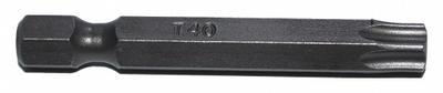 ZEPHYR Power Bit: Power Bit, T40 Bit Size, Imperial, Torx Head, T40 Bit Industry Size - Power Torx Bits