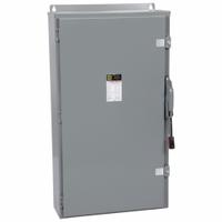 SQUARE D Safety Switch: Fusible, 600 A, Three Phase, 600V AC, Galvanized Steel, Indoor/Outdoor (MPN H366AWK). Key specifications — Brand: SQUARE D.