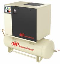 INGERSOLL RAND Rotary Screw Air Compressor w/Air Dryer: Horizontal, 15 hp, 55 cfm, 120 gal Tank (MPN UP6-15CTAS-150/120-460-3). Key specifications — attr48606: Three; attr48593: 460V AC; attr48578: INGERSOLL RAND; attr110305: Included.