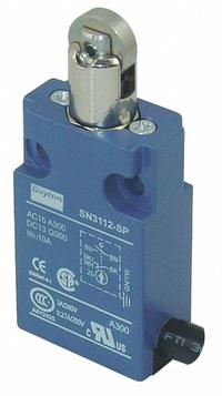 DAYTON Limit Switch: Roller Plunger (MPN 12T955). Key specifications — attr1019632: DAYTON; attr1019639: 6 ft Cable (5 Wire, 18 AWG).