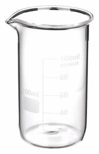APPROVED VENDOR Beaker: 100 mL, 3.4 fl oz, Tall Form, Colorless, Glass, Autoclavable (MPN 5YHA2). Key specifications — Brand: APPROVED VENDOR; Color Coding: Colorless.