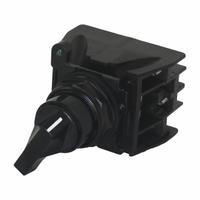 EATON Selector Switch: Off, Short Lever, No Third Position, Off, E34, 30 mm Panel Mounting Hole Dia (MPN E34EX723BK). Key specifications — Action: Maintained/Maintained; Operator Head Type: Short-Handled Knob; Operator Illumination: Non-Illuminated; Series: E34; Brand: EATON.