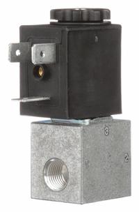 ARO Solenoid Air Control Valve: CAT, Three-Way / Two-Position, 120V AC, 1/8 in Female NPT (MPN CAT33P-120-A). Key specifications — attr1092969: Non-Locking; attr1086920: CAT33P-120-A; attr1092977: Spring Return.