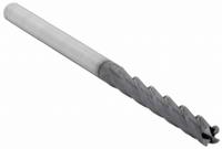 WIDIA HANITA Corner Chamfer End Mill: Carbide, TiAlN Coated, 4 Flute, 5 mm Mill Dia, 30 mm LOC (MPN 40140500T030)