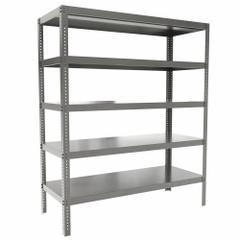 DURHAM MFG Metal Shelving: Standalone, Extra-Heavy-Duty, 60 in x 24 in, 72 in Overall Ht, 5 Shelves (MPN HDS-246072-95). Key specifications — Frame Material: Steel; Shelving Material: Steel; Assembled: Unassembled; Color: Gray; Brand: DURHAM MFG.