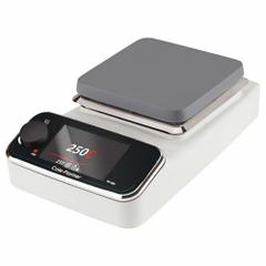 COLE PARMER Hot Plate: US Std Plug Type, 5 7/8 in Plate Wd, 5 7/8 in Plate Lg, Rectangular, Aluminum (MPN 04806-50). Key specifications — Brand: COLE PARMER; Display Type: Digital; Includes Timer: No; Product Type: Hot Plate; Hot Plate Type: Hot Plate; Hot Surface Warning: Yes; Voltage: 120V AC; Plug Type: US Standard.