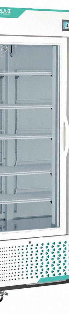 COREPOINT SCIENTIFIC Medical and Lab Refrigerator: 36 cu ft, Upright, 1°C to 10°C, Swing Glass (MPN NSWDR362WWG/0). Key specifications — Color: White; Alarm Type: Door Ajar; Manufacturer Part Number: NSWDR362WWG/0; Brand: COREPOINT SCIENTIFIC; Product Type: Medical and Lab Refrigerator; Door Type: Swing Glass; Refrigerant Type: R-290.