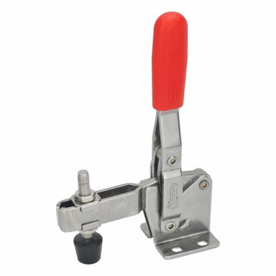 JW WINCO Vertical Acting Toggle Clamp: Vertical Handle, Flange Base Mounting, 73 mm Arm Lg - Corrosion-Resistant Toggle Clamps