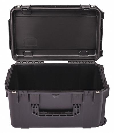 SKB Protective Case: 13 in x 22 in x 12 in Inside, No Foam, Black, 2 Wheels - Standard Protective Transport Cases