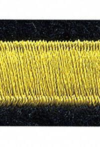 HEROS PRIDE Embroidered Patch: Hashmark, 2 in x 3/8 in, Gold/Navy, Felt/Plastic, Sew-On (MPN 5377). Key specifications — attr1074238: Sew-On; attr188498: 2 in x 3/8 in; attr188499: Gold; attr188500: Plastic; attr188503: Hashmark; attr193746: HEROS PRIDE.