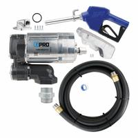 GPI Electric Drum Pump: 20 gpm Max. Flow Rate, 230 V AC, 1/2 hp HP, Pump with Hose & Nozzle, Auto (MPN V20-115AU). Key specifications — Brand: GPI; Rated Voltage: 230 V AC; Discharge Hose Size: 3/4" x 18'; Nozzle Type: Automatic.