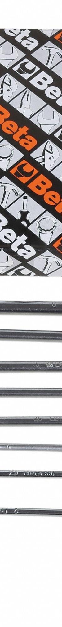 BETA Hex Key Set: 6 - 10 Pieces, T, Metric, Std End, Long, 8 Pieces, Box, Satin, 3 Tips (MPN 951/S8). Key specifications — attr1205554: BETA; attr1205568: Satin; attr1293176: 6 - 10 Pieces.