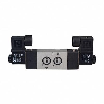 NAMUR Soleniod Valve: DNMR, Double Solenoid, 110V AC, 4 Ports, 1/4 in NPT Inlet - Bonomi NMR Series Solenoid Valves