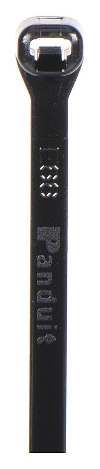 PANDUIT Cable Tie: 4 1/2 in Nominal Lg, 1 in Nominal Max. Bundle Dia., 0.12 in Wd, Black, 100 PK (MPN SG100M-C0). Key specifications — Outdoor Use: Yes; Color: Black; Brand: PANDUIT.
