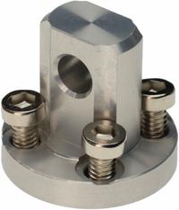SMC Single Clevis Bracket: Flange Mount Type, Fits 20 mm Bore Dia, Aluminum, 5THU7 to 5VDA3 (MPN NCG-C020). Key specifications — attr947439: NCG-C020; attr947448: Aluminum; attr1171502: Single Clevis Bracket.