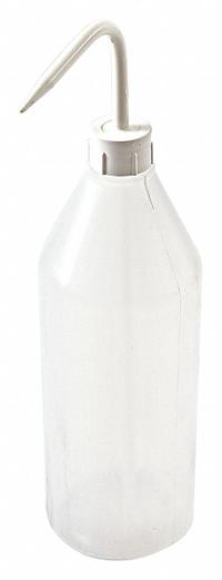 DYNALON Wash Bottle: 1 L, No Imprinting, White, Narrow, Std Spout Spout, Colorless, 80 mm Body Dia (MPN 506805-1000G). Key specifications — Closure Color: White; Vented/Nonvented: Nonvented; Body Color: Colorless; Brand: DYNALON; Imprinting Group: No Imprinting or Write On.