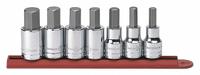 GEARWRENCH Socket Bit Sets: 1 - 25 Pieces, 1/2 in Drive Size, 7 Pieces, Fixed Insert, SAE (MPN 80721). Key specifications — attr1216280: Fixed Insert; attr1216283: GEARWRENCH; attr1225718: 5/16 in to 3/4 in; attr1227491: 1/2 in.