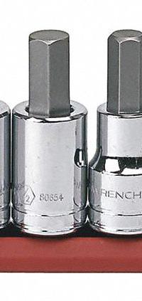 GEARWRENCH Socket Bit Sets: 1 - 25 Pieces, 1/2 in Drive Size, 7 Pieces, Fixed Insert, SAE (MPN 80721). Key specifications — attr1216280: Fixed Insert; attr1216283: GEARWRENCH; attr1225718: 5/16 in to 3/4 in; attr1227491: 1/2 in.