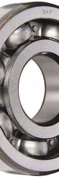 SKF Radial Ball Bearing: 6018, Open, 90 mm Bore, 140 mm OD, 24 mm Wd, Alloy Steel Ring (MPN 6018 JEM). Key specifications — System of Measurement: Metric; Bearing Industry Number: 6018.