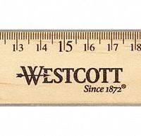 WESTCOTT Ruler: 05221, 12 in, 0.11 in Thick, 1/16 in, Clear, Black, Rigid, Printed Graduation Mark. Key specifications — attr939978: 1/16 in; attr934745: WESTCOTT; attr944509: Clear; attr939993: Decimal; attr986193: Printed.