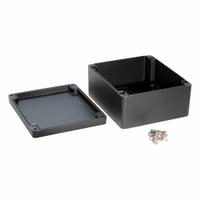HAMMOND Enclosure: Die-Cast Aluminum, 9 in x 7 in x 4 in, NEMA 12/13/4/4X/6/6P, Screw On (MPN 1590Z231BK). Key specifications — Brand: HAMMOND; Closure Method: Screws; Knockouts: Not Included.